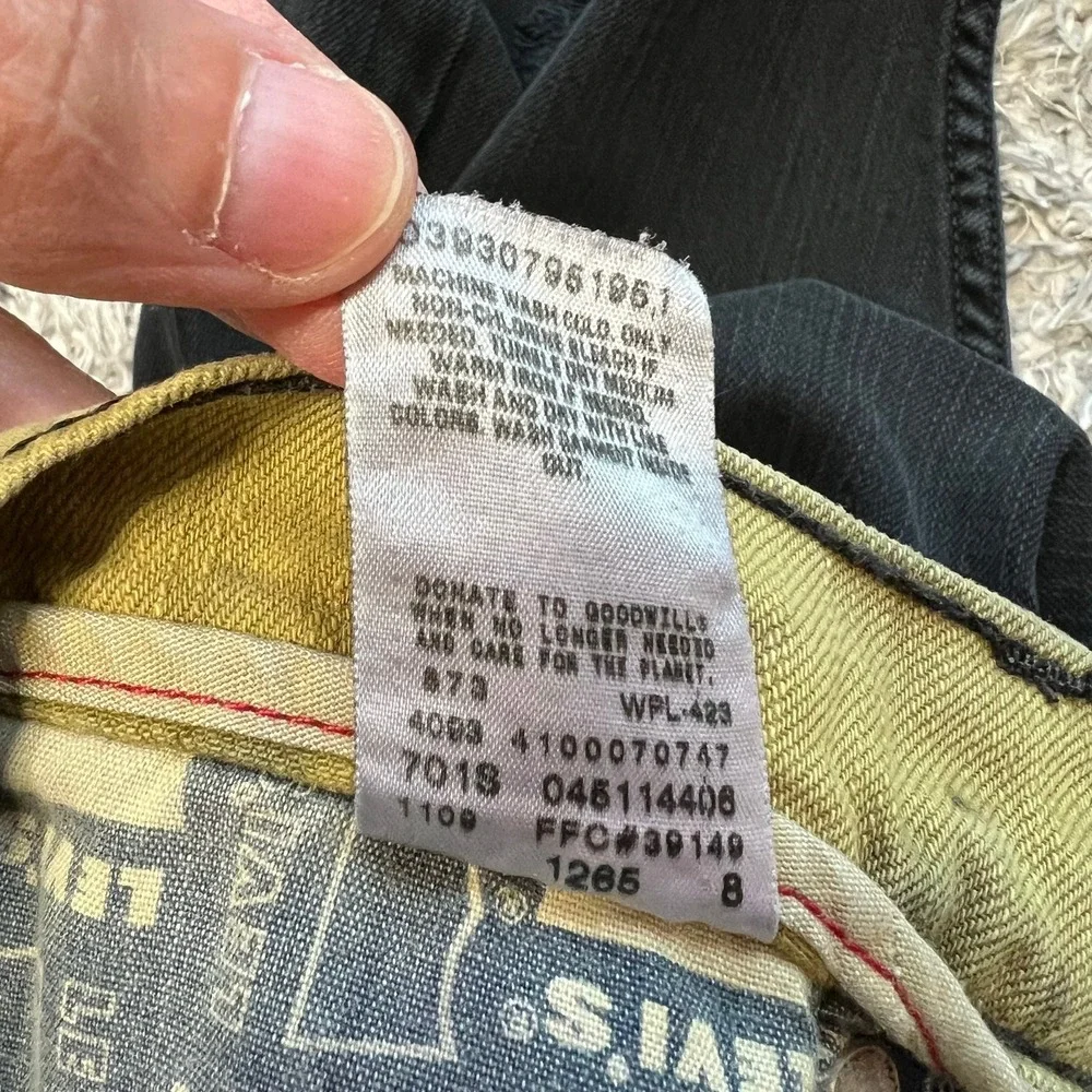 Levi's 511 Skinny Jeans W32 L30 Yellow Black Bleach Tie‎ Dye Grunge Punk Street
